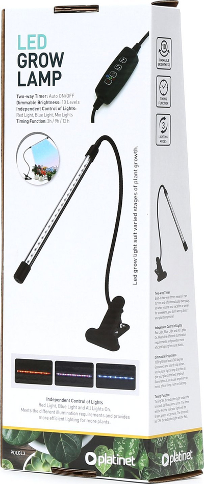 Lampë rritje për bimë PDLGL3, 24 LED, 3W, me timer