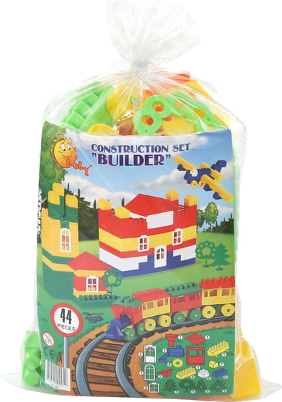Lodër konstruktore Polesie Blocks Builder Mini, 44 pjesë, shumëngjyrëshe