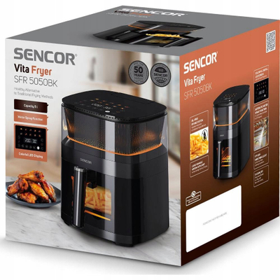 Fritezë pa vaj Sencor SFR 5050BK, 5L, e zezë