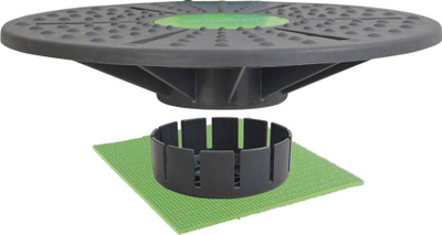 Platformë balancuese Schildkrot Balance Platform, 39.5cm, me tapet mbrojtës, gri e gjelbër