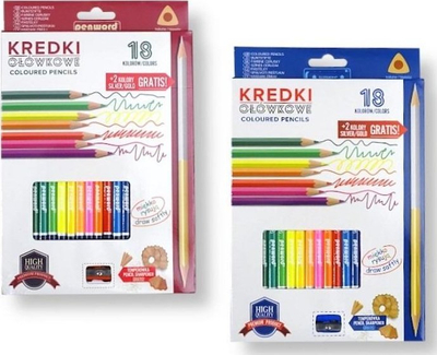 Lapsa me ngjyra Penword Triangular, 18 ngjyra, me mprehëse, shumëngjyrëshe