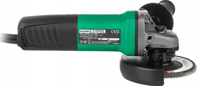 Brusk këndor Hikoki G13SN2, 125mm, 900W, jeshil me të zi