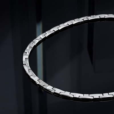 Qafore për femra Trussardi T-Logo TJAXC03, e argjendtë