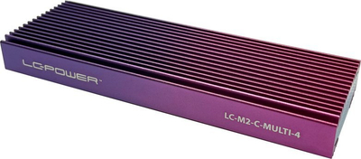 Kuti e jashtme SSD LC-Power LC-M2-C-MULTI-4, M.2 NVMe SATA, USB 3.2 Gen 2, vjollcë