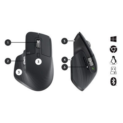Set tastjere dhe maus Logitech MX Keys Combo Gen 2, US International, i zi