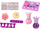 Set kozmetike lodër LEAN Toys Blam Beauty, me valixhe, për kalamaj, rozë