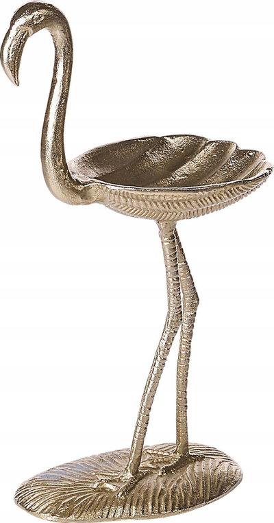 Figurinë zbukuruese SANEN Flamingo, metal, 57 cm, ngjyrë ari