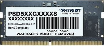 RAM për laptop Patriot Signature PSD516G560081S, DDR5, 16GB, 5600MHz