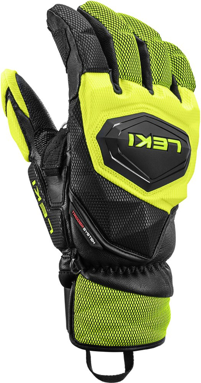 Doreza skish Leki WCR Venom SL 3D, unisex, nr. 11, zi me të verdhë