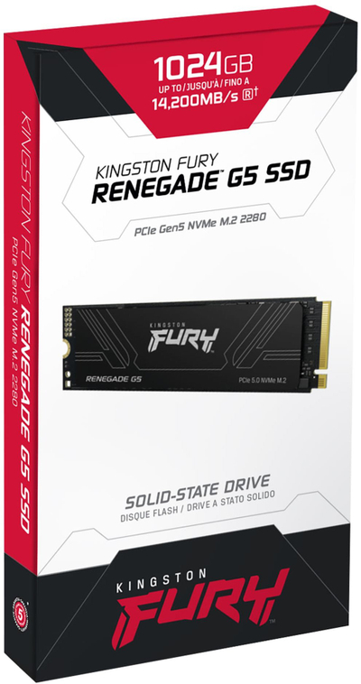 SSD M.2 Kingston Fury Renegade G5, 8TB, PCIe Gen 5 NVMe, i zi