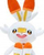 Lodër pellushi Jazwares Pokémon Scorbunny, 20cm, shumëngjyrëshe