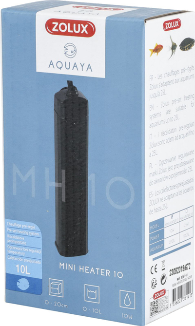 Ngrohës akuariumi ZOLUX AQUAYA Mini Heater 10W, për 0 10L, i zi