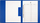 Dosje dokumentesh Biurfol Personal File Folder, shpinë 3 cm, mekanizëm varëse, blu