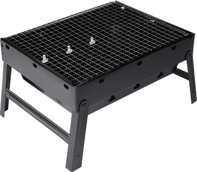 Grill qymyri portabël Elitehoff, i palosshëm, për udhëtime, ngjyrë e zezë