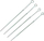 Штапчиња за скара Mastergrill Skewers, 4 парчиња, хромирани, 38 cm