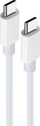 Kabllo USB C në USB C Maxlife MXUC-05, 2 m, 100W, e bardhë