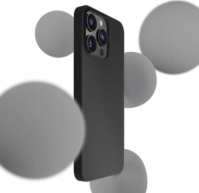 Mbrojtëse silikoni 3MK Silicone Case për iPhone 16 Plus 6.7\", e zezë