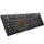 Kombo tastierë dhe maus A4Tech KRS-8572, me kabllo, layout Natural_A, i zi