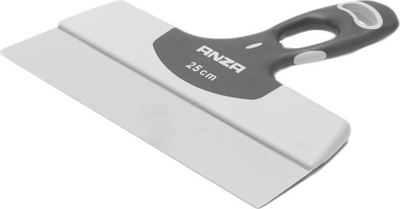 Shpatull gleti Anza 2K, inox, 25 cm, gri me të zezë