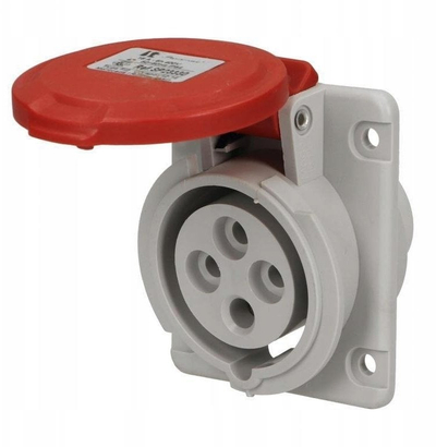 Prizë paneli këndore industriale 16A 4P, 400V, IP44