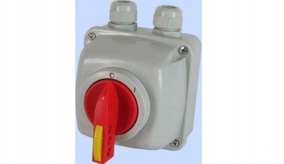 Ndërprerës rrotullues ELEKTROMET Bow 16‑13/5Na, on off 0 I, IP65, i kuq