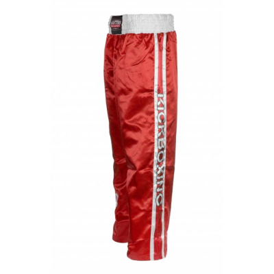 Pantallona kickbox Masters SKBP-100W, poliestër, të bardha