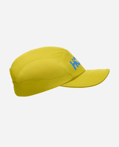 Kapelë vrapimi Hoka Run Hat, rrjetë ajrosëse, e gjelbër Pea Green