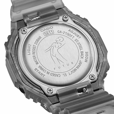 Orë dore për meshkuj Casio GA-2100FT-8A, e hirtë