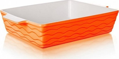 Tepsi pjekjeje Culinaria Orange, drejtkëndore, 33 x 21 cm, portokalli