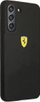 Mbrojtëse telefoni Ferrari prej silikoni, për Samsung Galaxy S21 FE, me prekje të butë, e zezë