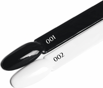 Llak thonjsh hibrid Ocho Nails Black 002, 5 g, i zi