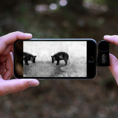 Aparat fotografik portativ SeeK Thermal Compact XR për iOS, i zi
