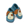 Papuçe fëmijësh Baobaby Buddy, lëkurë 100%, madhësia 2XL, blu