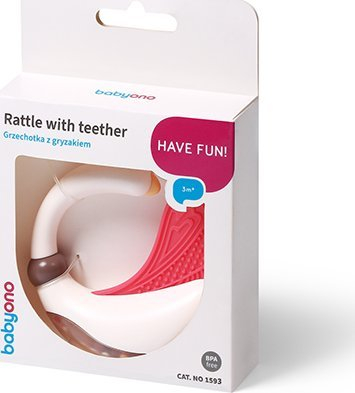 Lodër për dhëmbë Babyono Gingiva Ring, silikon, për bebe 3m+