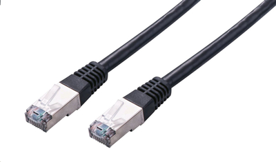 Kabllo rrjeti C TECH CB PP5F 05BK, Cat5e FTP, 0.5m, e zezë