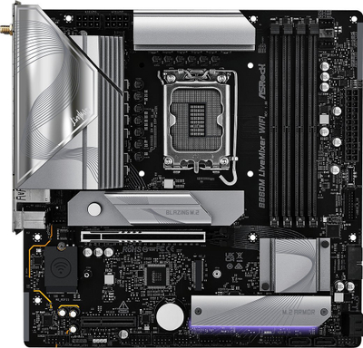 Pлоча Asrock B860M LiveMixer WiFi, Intel B860, DDR5, Micro ATX