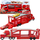 Lodër kamion Disney Pixar Cars Mack Hauler, 33 cm, transportues për 12 makina, i kuq
