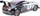Makine sportive me pult LEAN Toys RC, shkalle 1:8, me drita dhe ze, e kuqe