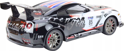 Makine sportive me pult LEAN Toys RC, shkalle 1:8, me drita dhe ze, e kuqe