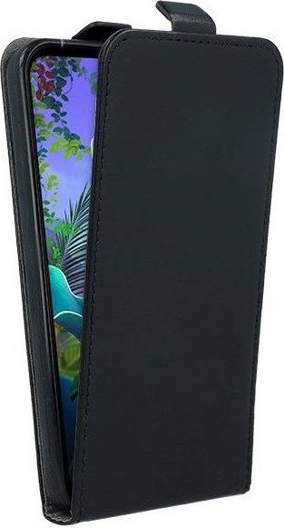Këllëf vertikal Futera Slim Flexi për Samsung Galaxy M21, lëkurë eco, mbyllje magnetike, i zi