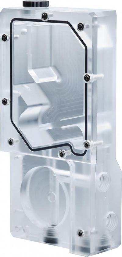 Rezervuar ftohës me ujë Phanteks Glacier R160C DRGB, 120 ml, DRGB adresues, transparent