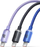 Kabllo USB Baseus Crystal Shine, USB-A në USB-C, 1.2 m, 100W, vjollcë