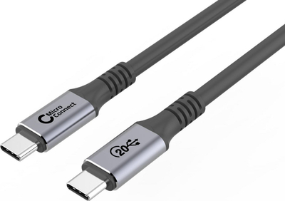 Kabllo USB C Microconnect USB3.2CC01.5, USB 3.2 Gen 2x2, 1.5m, e zezë