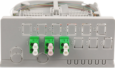 Kuti fibër optike Digitus ZUB, FTTH, plastike, gri për shpërndarje në shpi