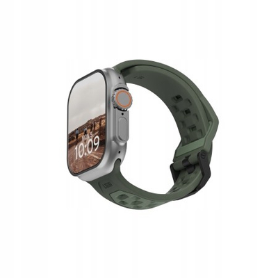 Rrip dore Urban Armor Gear Civilian, silikon, për Apple Watch 44 45 46 49 mm, i zi