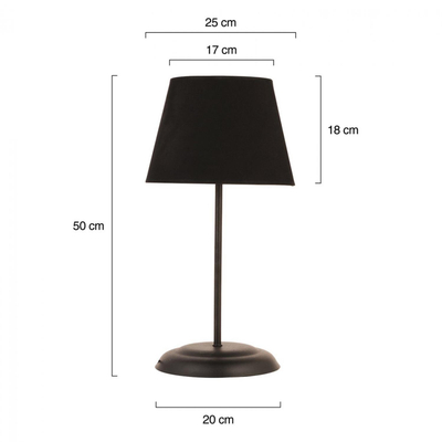 Llambë tavoline metali 25×50 cm (HM7569.01)