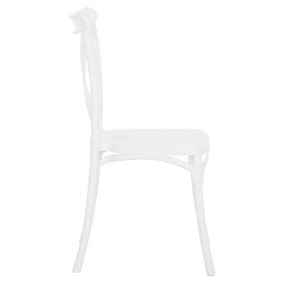 Karrige polipropileni Anji 47,5×52×90 Hcm (HM5469.11), bardhë