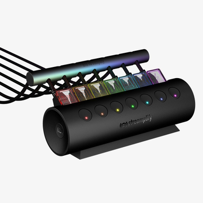 USB Hub Streamplify HUB CTRL 7, 7 porte, RGB, i zi