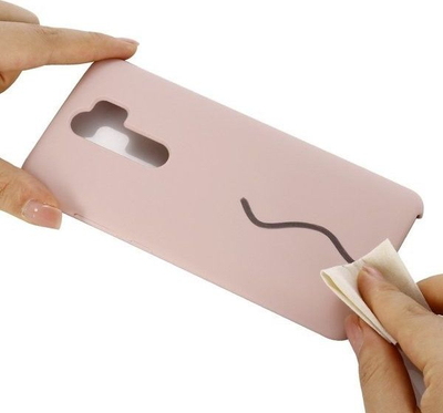 Këllëf silikoni për telefon Xiaomi Mi Note 10, rozë e çelët