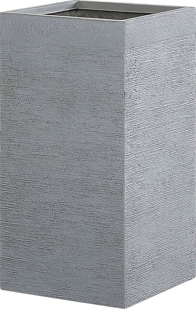 Vazo dekorative Beliani Dion, 40 x 40 x 77cm, për bimë, gri